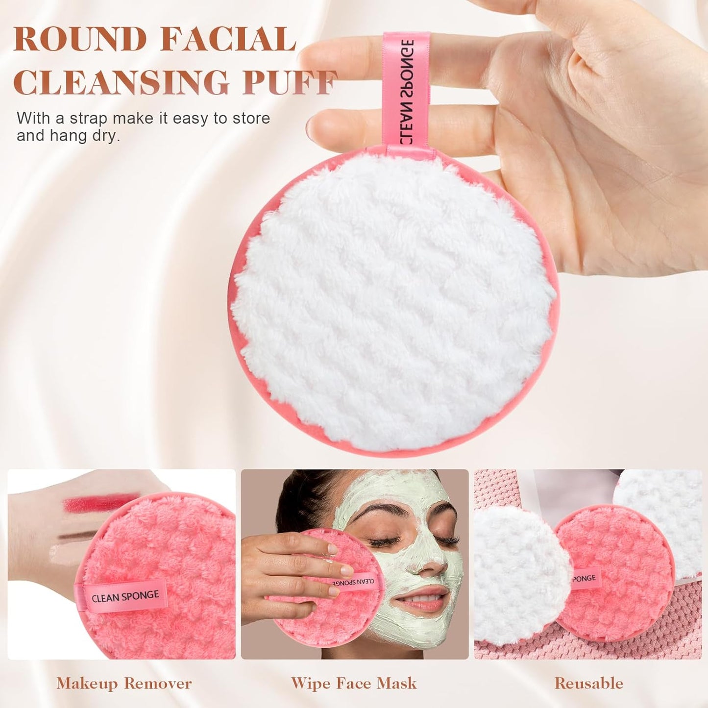 Makeup Brushes 22Pcs Makeup Brush Set Professional Premium Synthetic Foundation Contour Concealer Eyeshadow Make up Brushes with Case Makeup Remover Pads Makeup Puffs