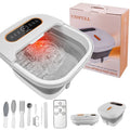 Collapsible Foot Spa Bath with Heat and Massage Rollers, Touch Screen, Bubble, Foot Pedicure Kit, Temperature Control