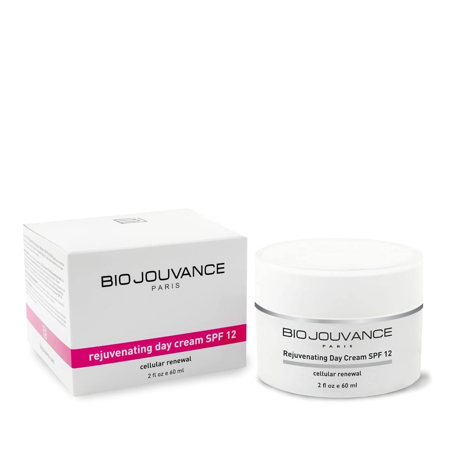 Rejuvenating Day Cream 2Oz / 60Ml - for Mature/Sun Damaged Skin | Anti-Aging Face Moisturizer Hydrating Lotion | Daily Facial Skin Care Treatment Regimen | Made in France